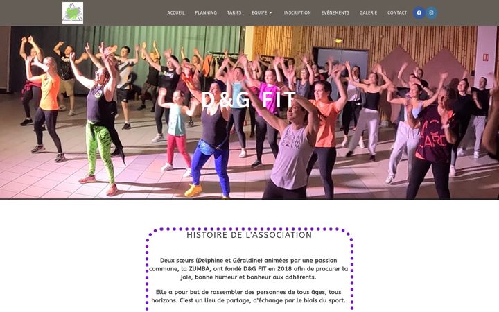 Skjermbilde av dandgfit.fr