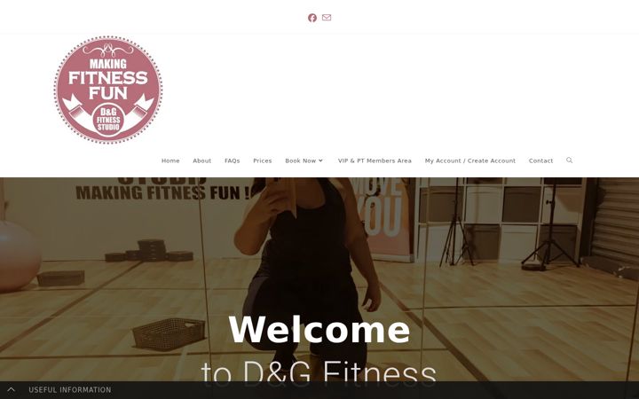 Posnetek zaslona dandgfitness.co.uk