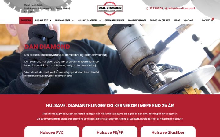 Screenshot of dandiamond.dk