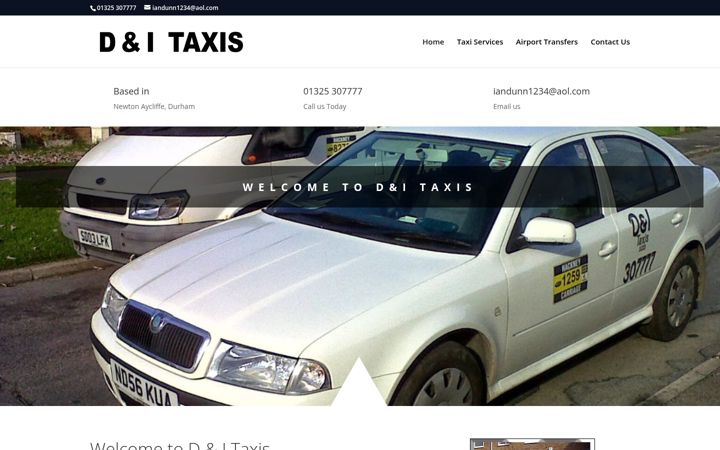 Posnetek zaslona danditaxis-aycliffe.co.uk