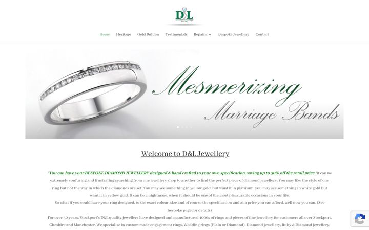 Posnetek zaslona dandljewellery.co.uk