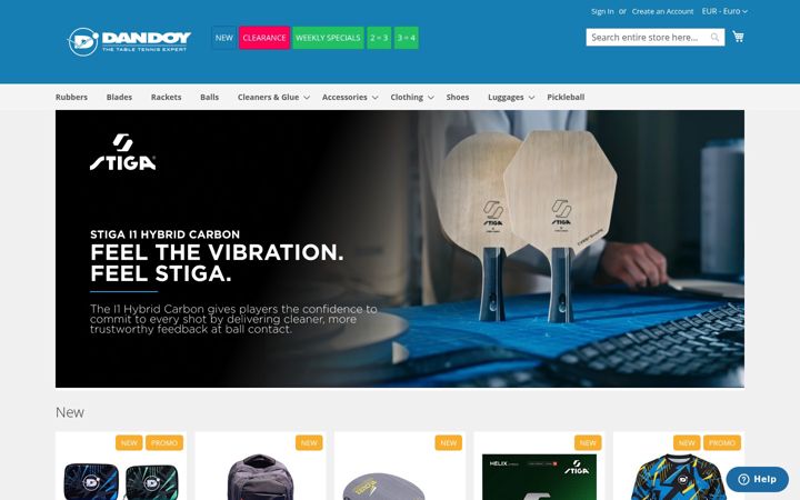 Screenshot of dandoy-sports.com