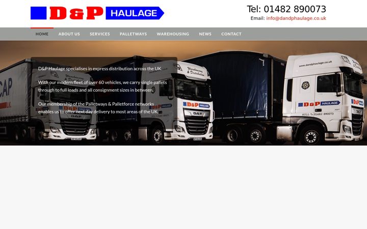 Screenshot of dandphaulage.com