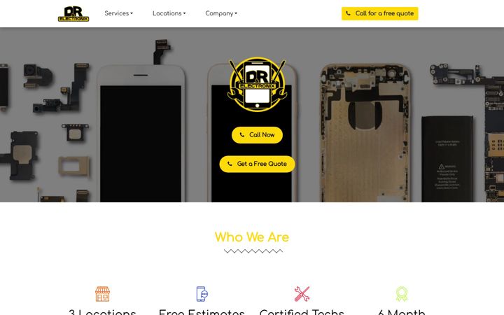 Screenshot of dandrelectronix.com