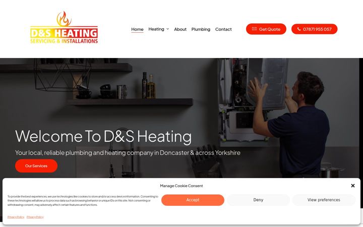 Posnetek zaslona dands-plumbing.co.uk