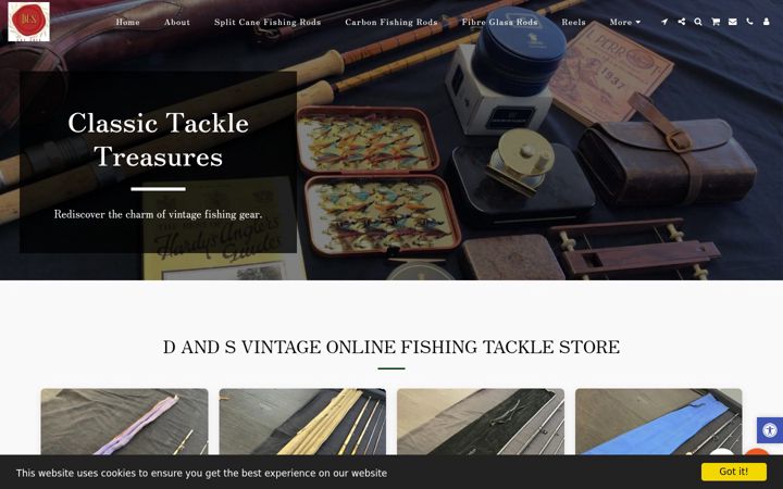 Screenshot of dandsvintagerods.com