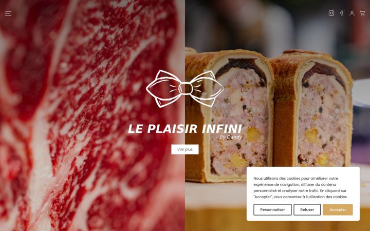 Skjermbilde av dandybutcher.fr