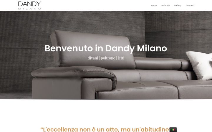 Skjámynd af dandymilano.it