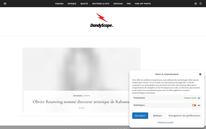 Screenshot of dandyscope.com