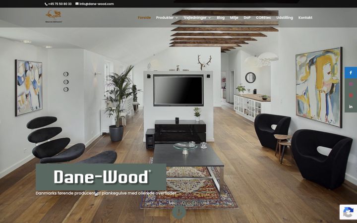Screenshot of dane-plank.dk