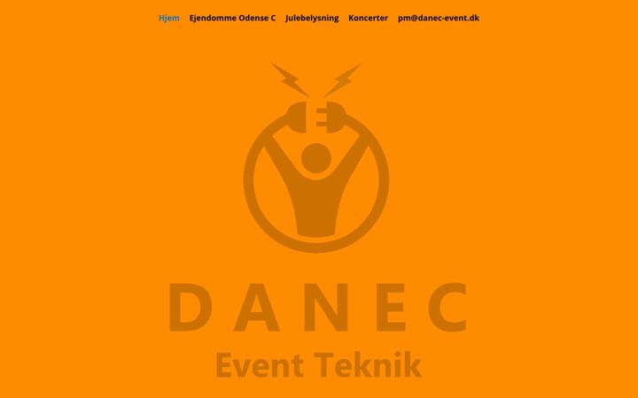 Screenshot of danec-event.dk
