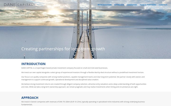 Screenshot of danecapital.dk