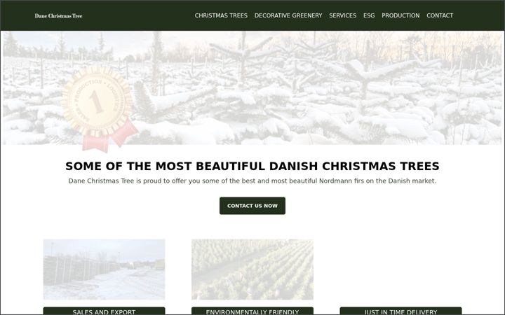 Screenshot of danechristmastree.com