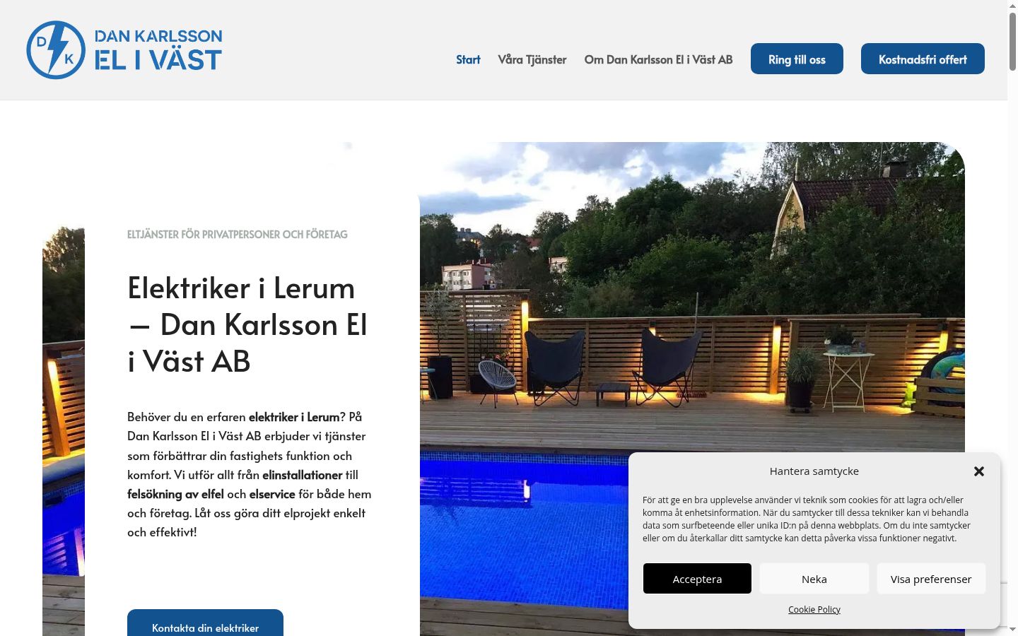 Screenshot tal-banner tal-kunsens muri qabel kwalunkwe interazzjoni
