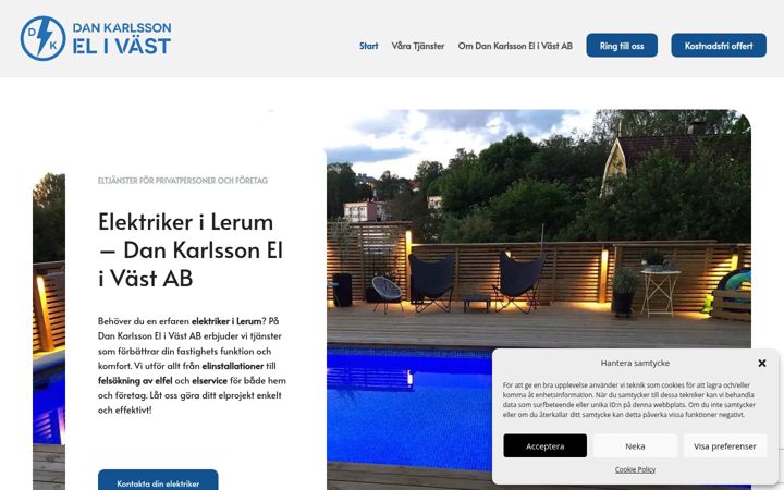 Screenshot of danelivast.se