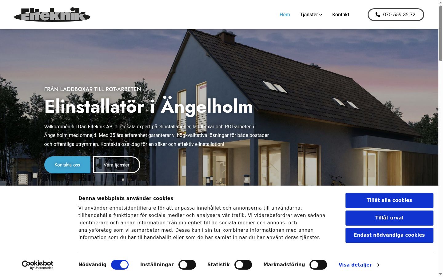 Screenshot tal-banner tal-kunsens muri qabel kwalunkwe interazzjoni