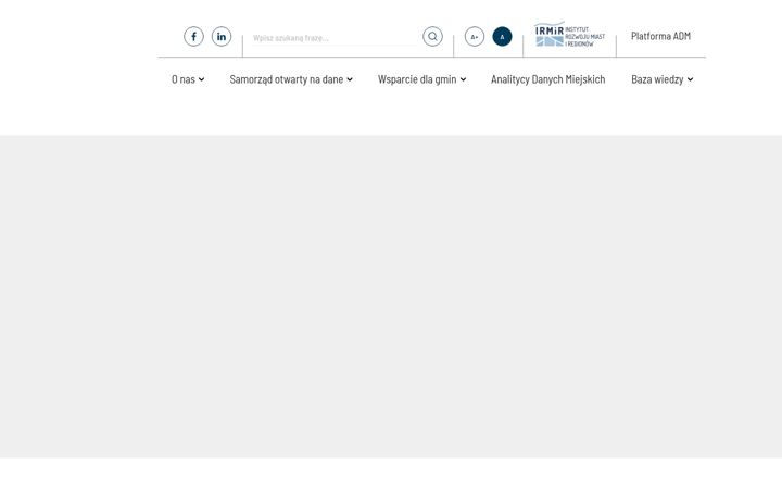Screenshot του danemiejskie.pl