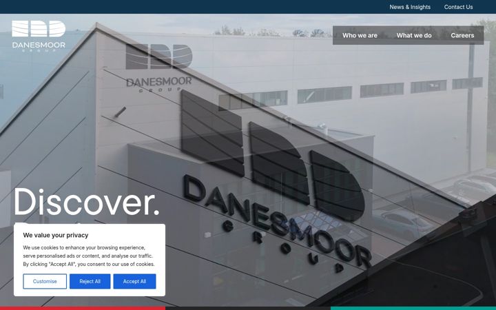 Screenshot of danesmoorgroup.co.uk