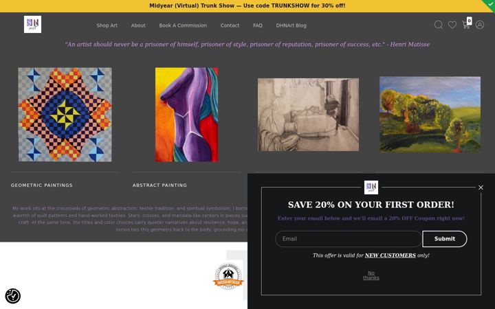 Screenshot of danettenewton.com