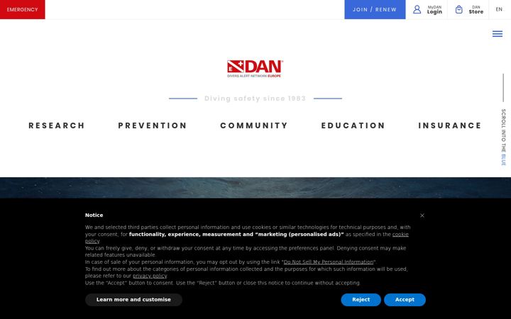 Skærmbillede af daneurope.org