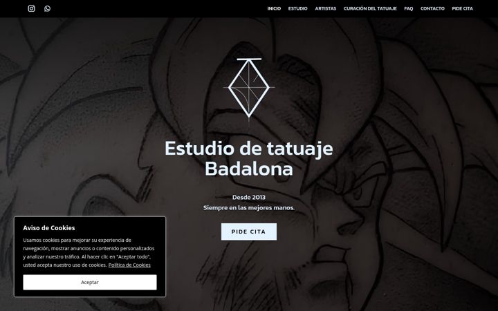 Screenshot of danexiatattoo.com