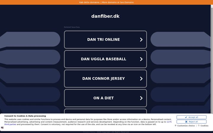 Screenshot of danfiber.dk