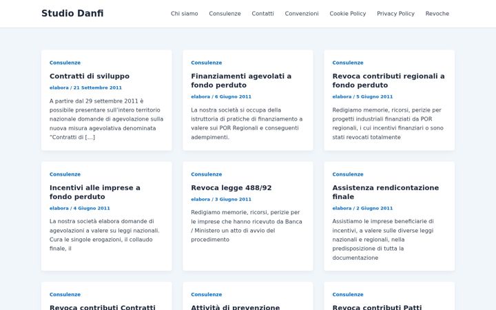 Screenshot of danfisrl.com
