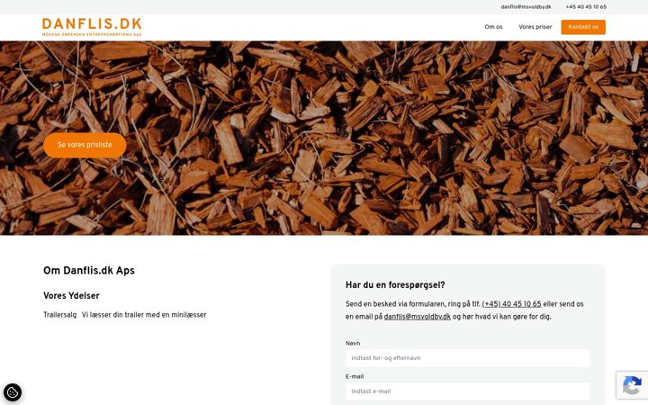 Screenshot of danflis.dk