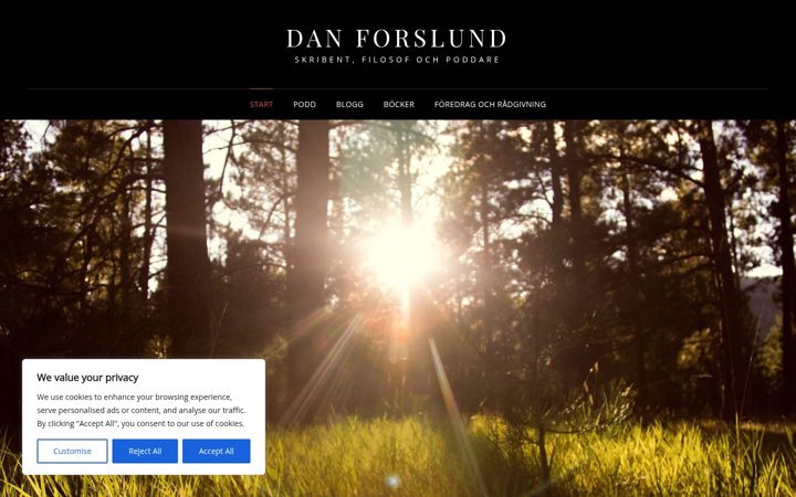 Screenshot di danforslund.se