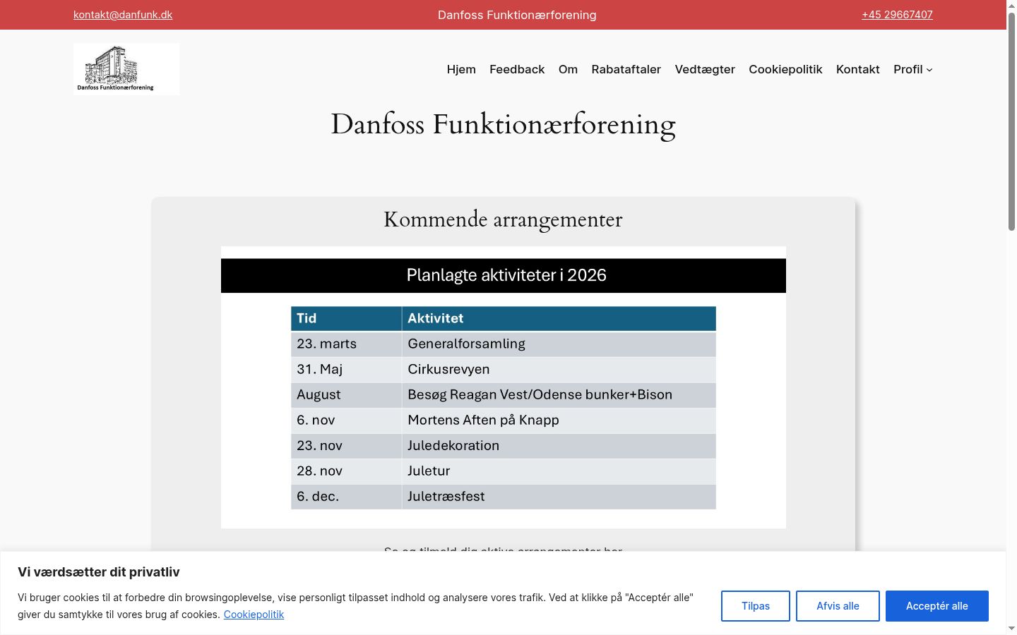 Snimka zaslona bannera za privolu prikazanog prije bilo kakve interakcije