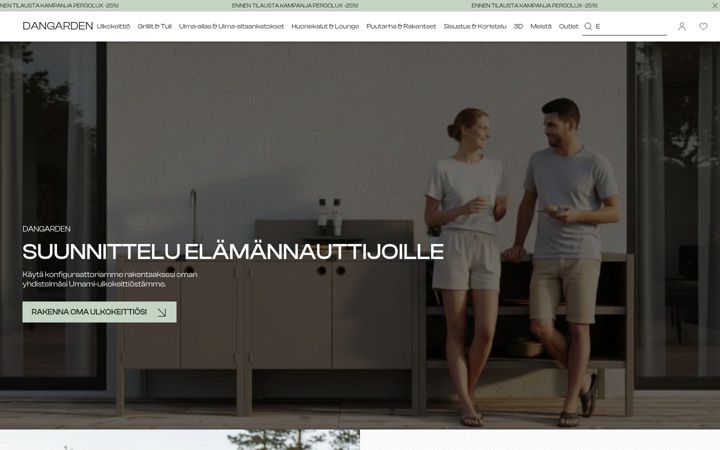 Screenshot di dangarden.fi
