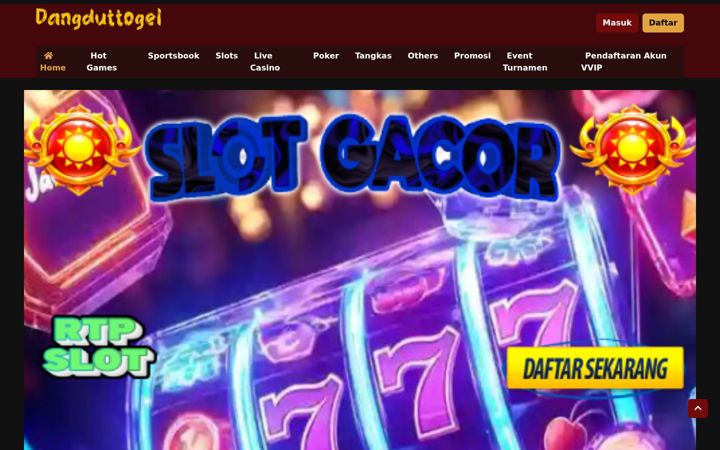 Screenshot of dangduttogel.com