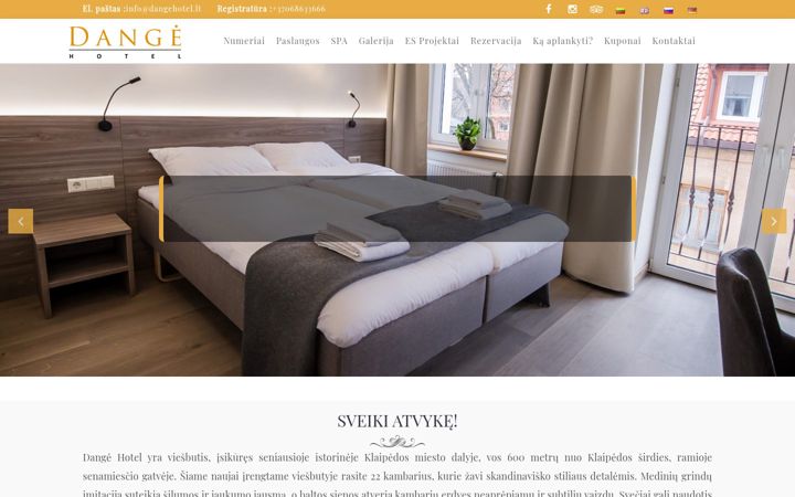 Screenshot di dangehotel.lt