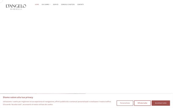 Screenshot of dangelogioielli.com