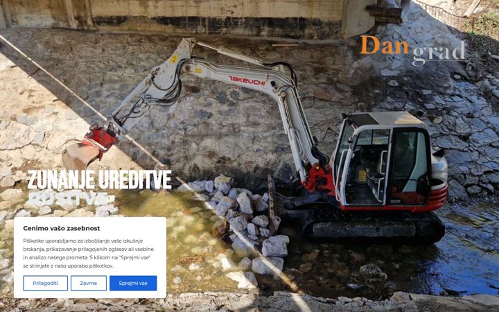Screenshot von dangrad.si