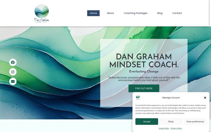 Screenshot of dangrahamcoaching.co.uk
