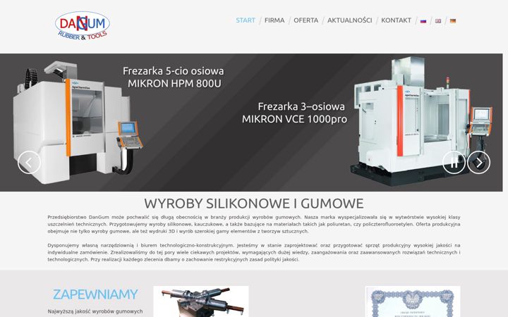 Screenshot of dangum.pl