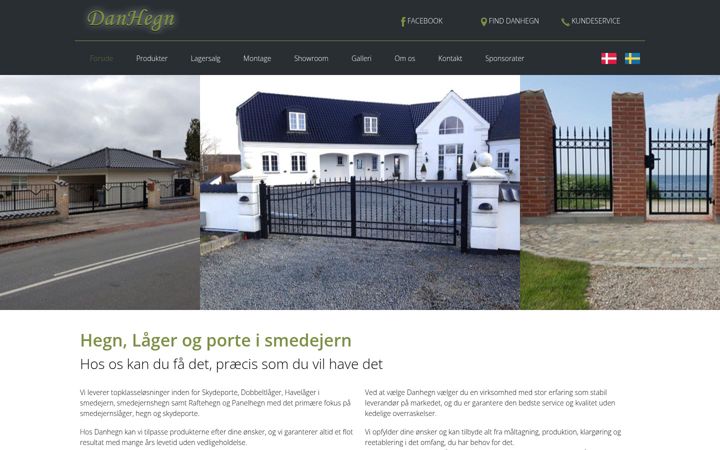 Screenshot of danhegn.dk