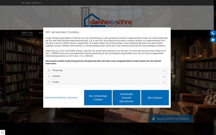 Screenshot of danho-soehne.de