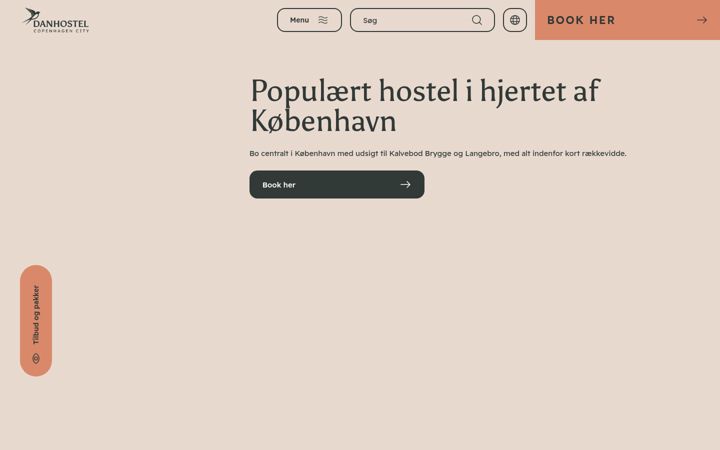 Screenshot of danhostelcopenhagencity.dk