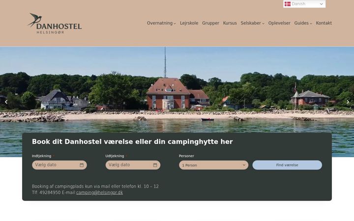 Snímek obrazovky danhostelhelsingor.dk