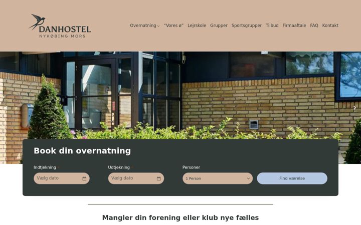 Screenshot of danhostelmors.dk