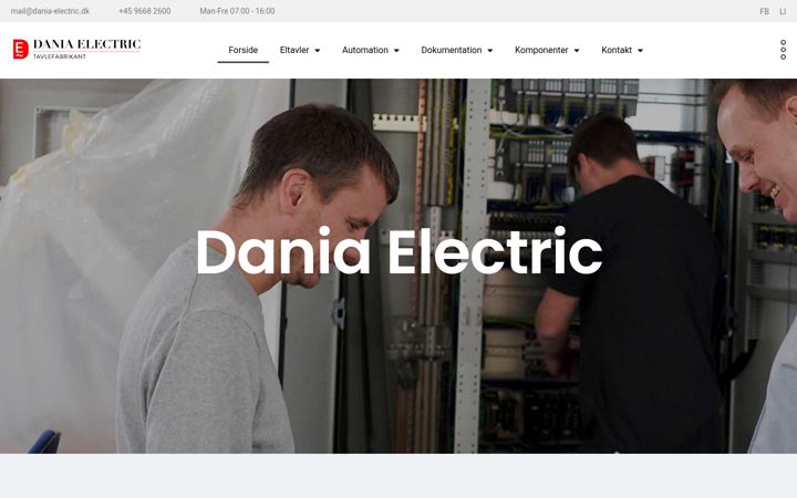 Képernyőkép: dania-electric.dk