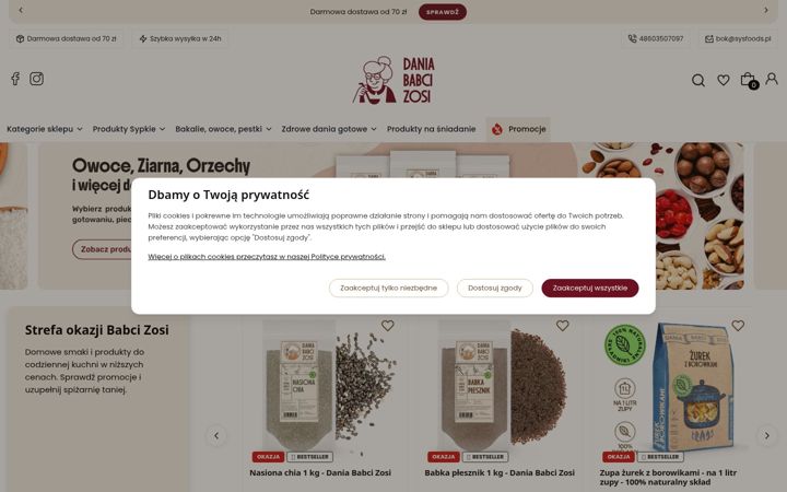 Screenshot of daniababcizosi.pl