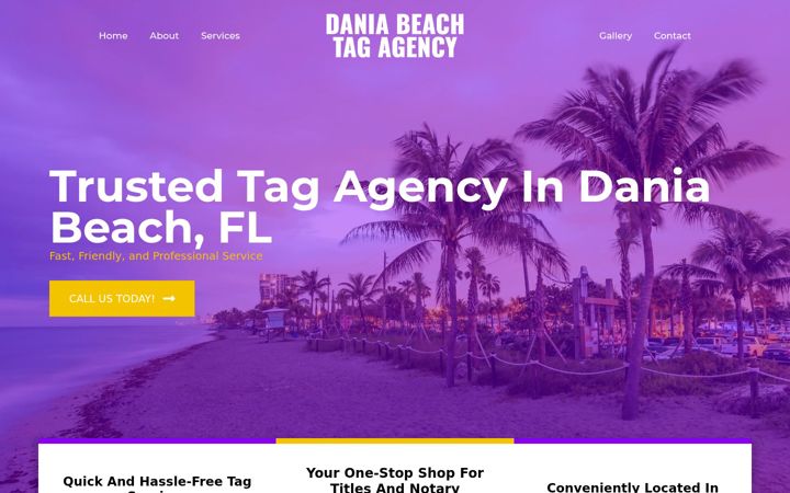Screenshot of daniabeachtagagency.com