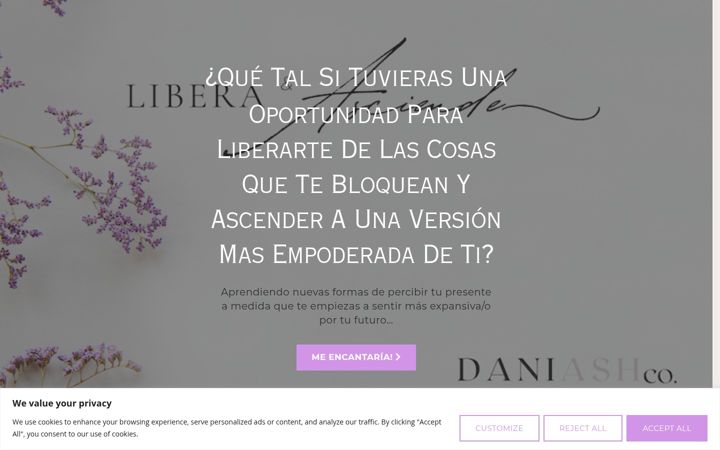 Screenshot of daniashco.com