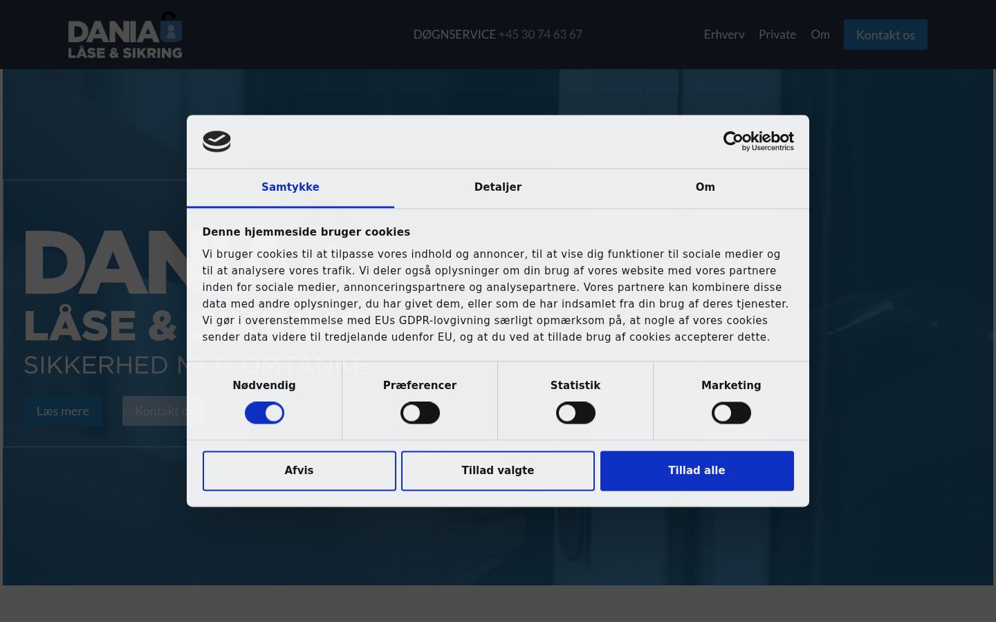 Captura de pantalla del banner de consentimiento mostrado antes de cualquier interacción