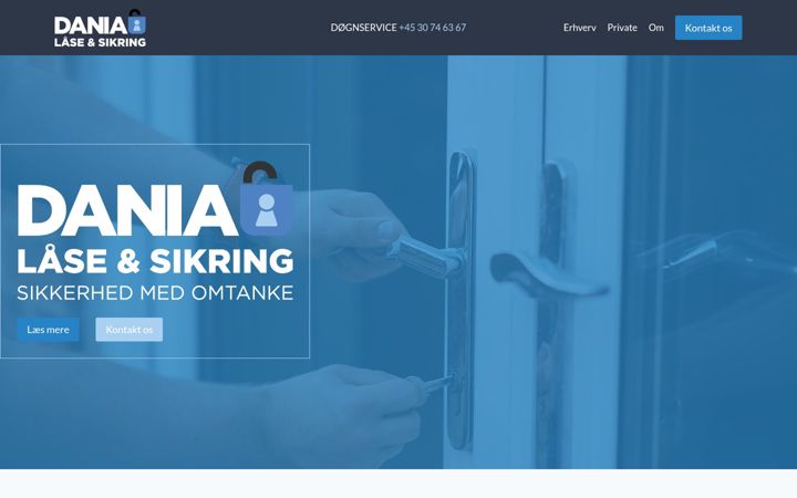 Screenshot of daniasikring.dk