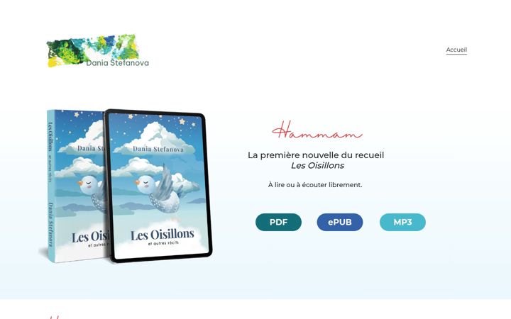 Screenshot of daniastefanova.com