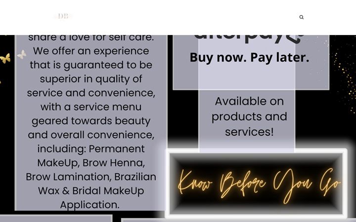 Screenshot of danibanksbeauty.com